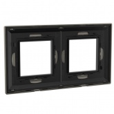 Рамка 4 модуля DKC Avanti из металла, никелированная