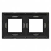 Рамка 4 модуля DKC Avanti из металла, никелированная