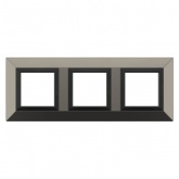 Рамка 6 модулей DKC Avanti из металла, никелированная