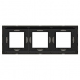 Рамка 6 модулей DKC Avanti из металла, никелированная