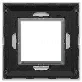 Рамка 2 модуля DKC Avanti из металла, белая