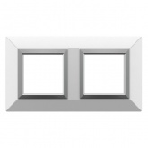 Рамка 4 модуля DKC Avanti из металла, белая