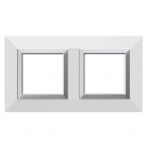 Рамка 4 модуля DKC Avanti из металла, белая