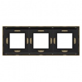 Рамка 6 модулей DKC Avanti из металла, золотая