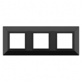 Рамка 6 модулей DKC Avanti из металла, черная