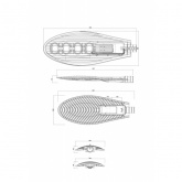 Консольный светодиодный светильник ЭРА SPP-5-200-5K-W IC-COB 200W 5000K IP65 d48-60mm