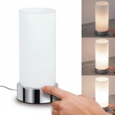 Настольная лампа Paulmann Pinja макс.40Вт E14 230В Хром/Опал Металл/Стекло Дим. сенсорный 77029