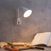 Светильник-штекер Paulmann Junus макс.20Вт E14 230В Белый Металл/Пластик Без лампы 95428