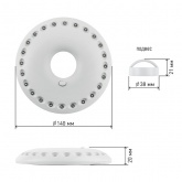 Фонарь ЭРА Кемпинг НЛО-24 KB-501 24LED батареи 3xAA (КНР)