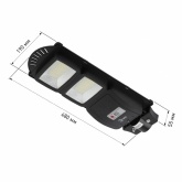 Светильник консольный ЭРА SMD 40W 700Lm 5000K IP65 ПДУ на солнечной батарее с датчиком движения
