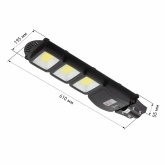 Светильник консольный ЭРА COB 60W 5000K 1100Lm IP65 ПДУ на солнечной батарее с датчиком движения
