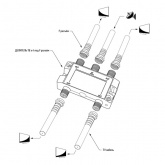 Делитель Rexant ТВ 4 выхода 5-2500 МГц под F-разъём