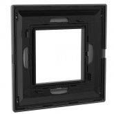 Рамка 2 модуля DKC Avanti из металла, графитовая