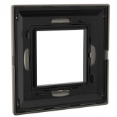 Рамка 2 модуля DKC Avanti из металла, никелированная