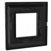 Рамка 2 модуля DKC Avanti из металла, черная