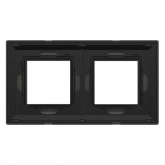 Рамка 4 модуля DKC Avanti из металла, графитовая