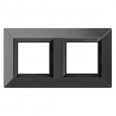 Рамка 4 модуля DKC Avanti из металла, графитовая