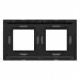 Рамка 4 модуля DKC Avanti из металла, темно-серая