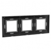 Рамка 6 модулей DKC Avanti из металла, светло-серебристая