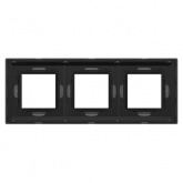 Рамка 6 модулей DKC Avanti из металла, темно-серая