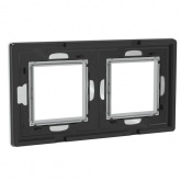 Рамка 4 модуля DKC Avanti из алюминия, серая