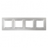 Рамка 8 модулей DKC Avanti из алюминия, серая