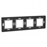 Рамка 8 модулей DKC Avanti из алюминия, серая