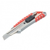 Нож Rexant с сегментированным лезвием 18 мм, металлический обрезиненный корпус