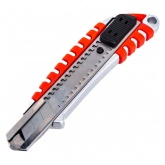 Нож Rexant с сегментированным лезвием 18 мм, металлический обрезиненный корпус