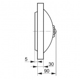 Светильник НПО3237Д белый 2х25 патрон Е27 под лампы LED/КЛЛ с датчиком движения ИЭК