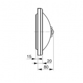 Светильник НПО3235Д белый 2х25 патрон Е27 под лампы LED/КЛЛ с датчиком движения ИЭК