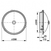Светильник НПО3231Д белый 2х25 патрон Е27 под лампы LED/КЛЛ с датчиком движения ИЭК
