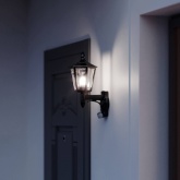 Светильник с датчиком движения уличный STEINEL L 15 S max 60W E27 IP44 180° black/clear