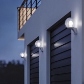 Светильник с датчиком движения уличный STEINEL L 585 S max 60W E27 IP44 180° white/clear