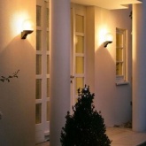 Светильник с датчиком движения уличный STEINEL L 585 S max 60W E27 IP44 180° black/clear