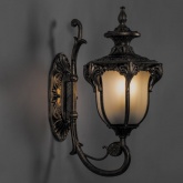 Светильник садово-парковый Флоренция Feron PL4041 E27 270х175х410мм черное золото (на стену вверх)
