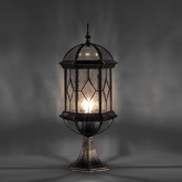 Светильник садово-парковый Витраж Feron PL171 E27 205х180х500мм черное золото (на постамент 0,51м)