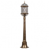 Светильник садово-парковый Витраж Feron PL170 E27 205х180х1150мм черное золото (столб 1,15м)