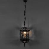 Светильник садово-парковый Витраж Feron PL134 E27 205х180х280мм черное золото (на цепочке 500мм)