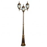 Светильник садово-парковый Классика Feron 8115 3xE27 400х580х2300мм черное золото