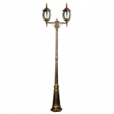Светильник садово-парковый Классика Feron 8114 2xE27 155х590х2290мм черное золото