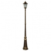 Светильник садово-парковый Классика 6211 E27 195х195х2100мм черное золото (столб 2100мм)