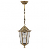 Светильник садово-парковый Классика Feron 6205 E27 195х195х310мм черное золото (на цепи 500мм)