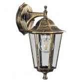 Светильник садово-парковый Классика Feron 6202 E27 225х195х380мм черное золото (на стену вниз)