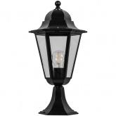Светильник садово-парковый Классика Feron 6204 E27 195х195х455мм черный (на постамент)