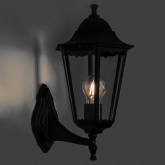 Светильник садово-парковый Классика Feron 6201 E27 225х195х380мм черный (на стену вверх)