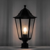 Светильник садово-парковый Классика Feron 6103 E27 170х170х310мм черный (на столб)