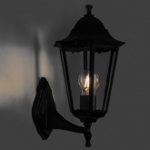 Светильник садово-парковый Классика Feron 6101 E27 170х200х320мм черный (на стену вверх)