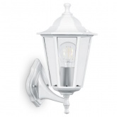 Светильник садово-парковый Классика 6201 E27 225х195х380мм белый (на стену вверх) Feron