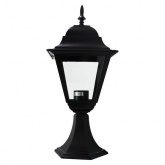 Светильник садово-парковый Классика Feron 4204 E27 185х185х440мм черный (на постамент)